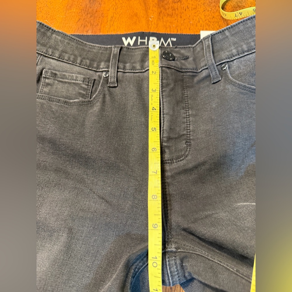 White House, Black market, high-rise skinny Women's Denim in black   size 2  NWT - Picture 11 of 14